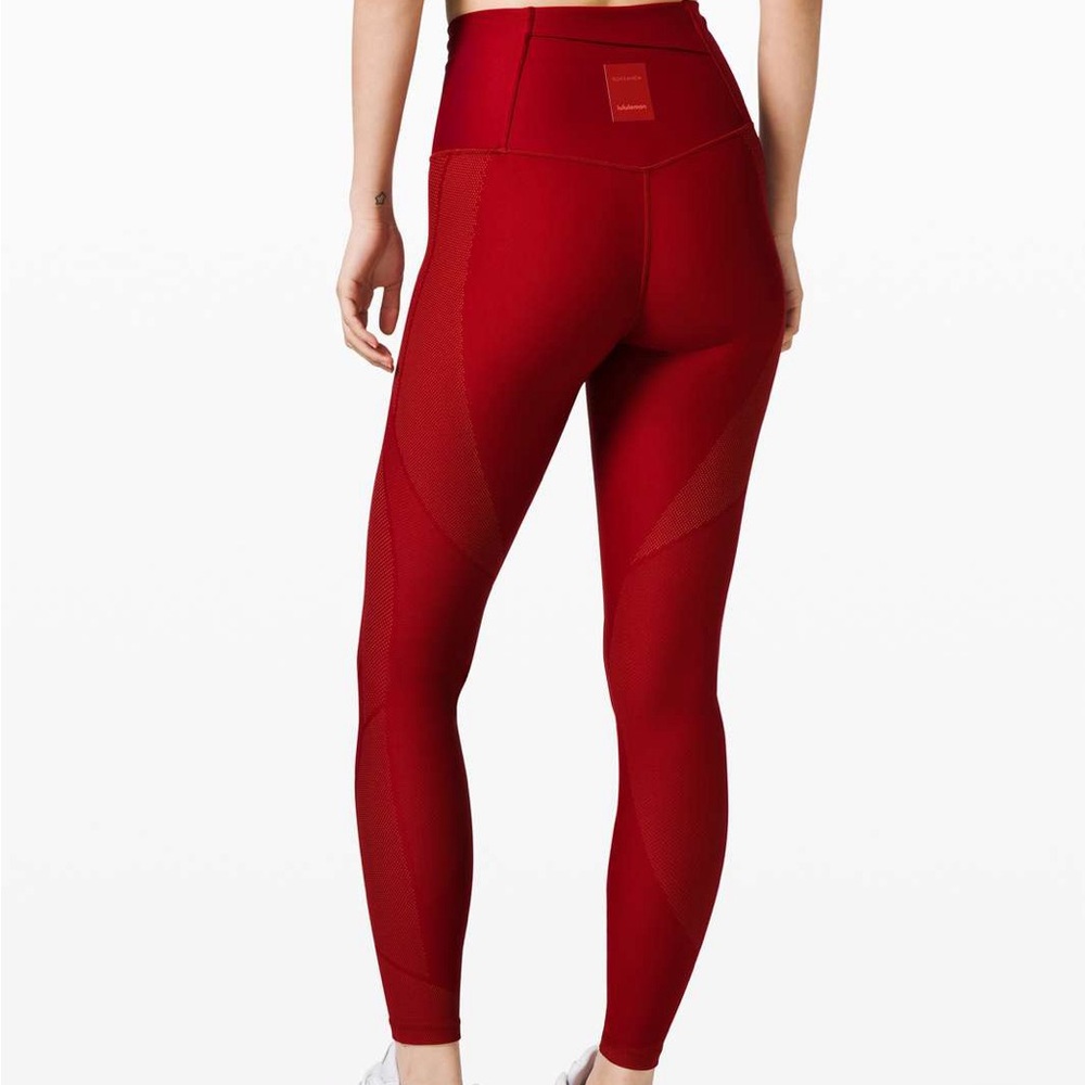 Lululemon Wunder Under High-Rise Tight 28" *Brushed Full-On Luxtreme Deep Rouge